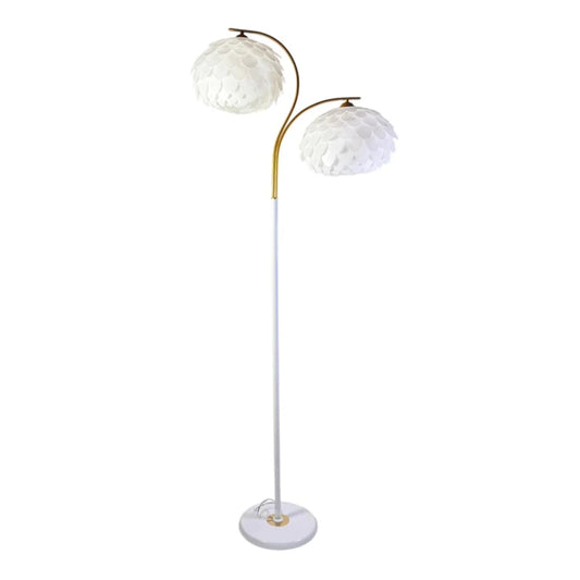 Lampadar decorativ cu 2 abajururi – 156 cm
