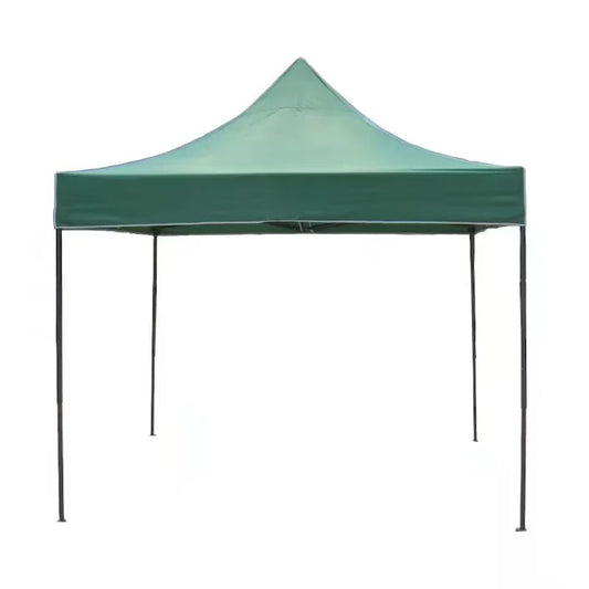 Cort pavilion pliabil 3x3 m, cadru metalic, pânză impermeabilă - Verde