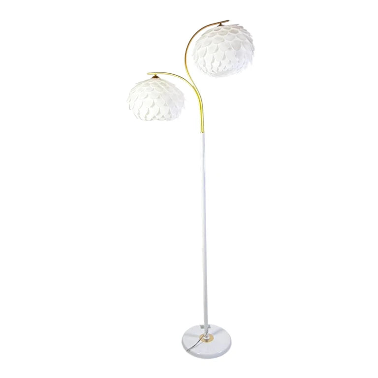Lampadar decorativ cu 2 abajururi – 156 cm