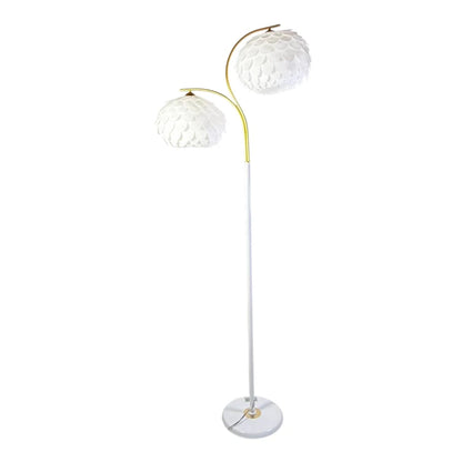 Lampadar decorativ cu 2 abajururi – 156 cm