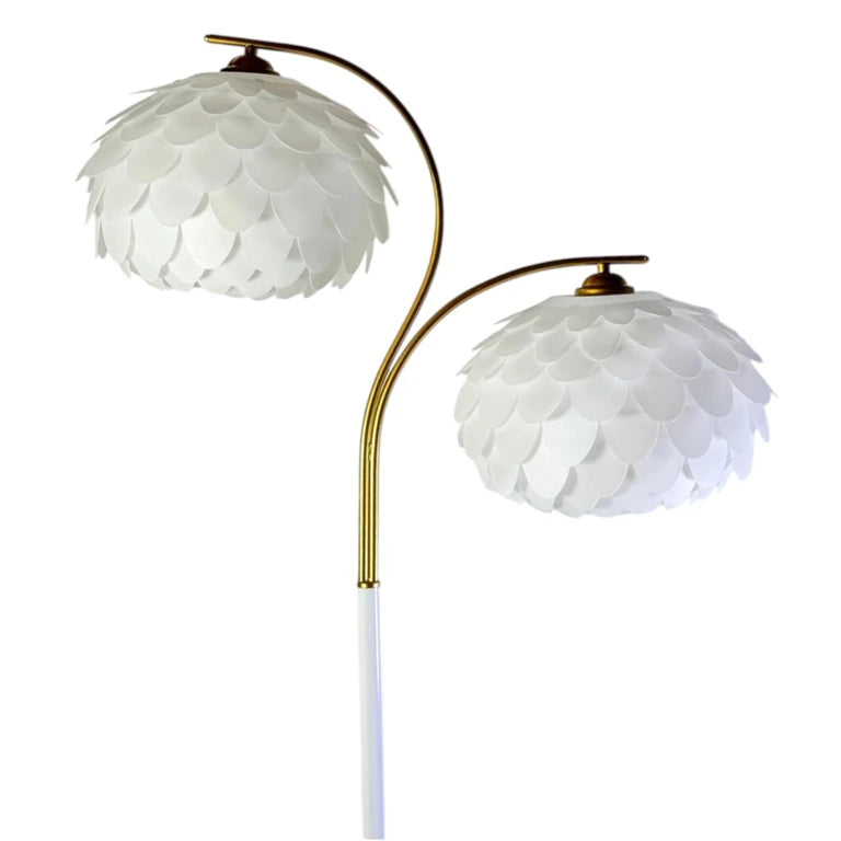 Lampadar decorativ cu 2 abajururi – 156 cm