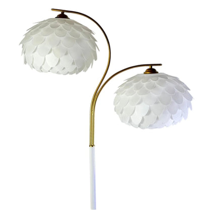 Lampadar decorativ cu 2 abajururi – 156 cm