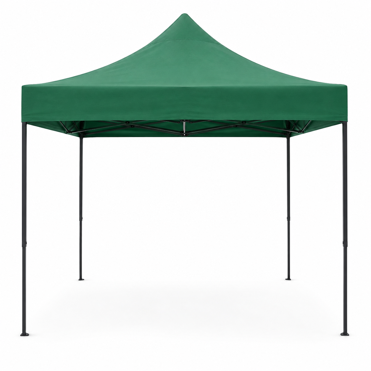 Cort pavilion pliabil 3x3 m, cadru metalic, pânză impermeabilă - Verde