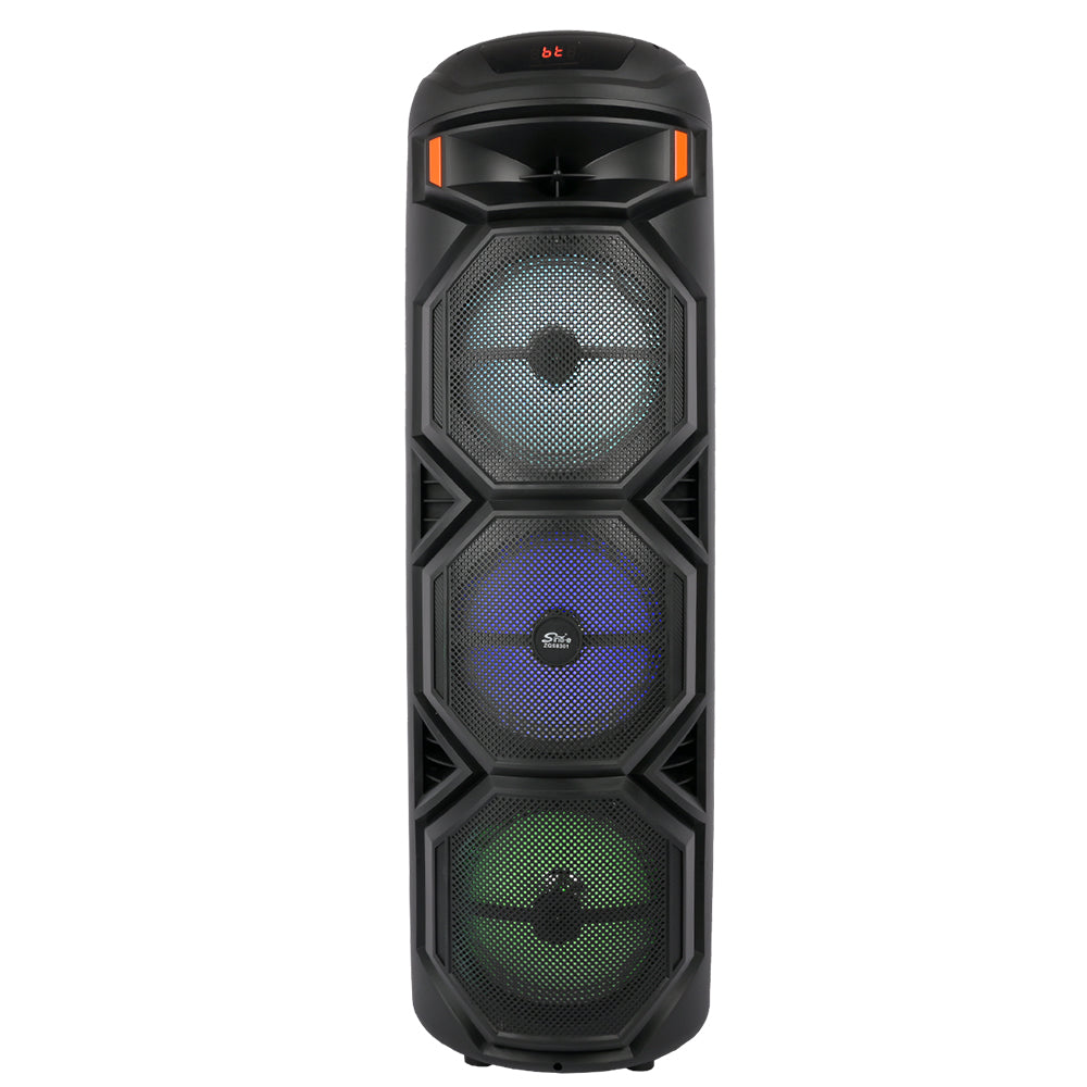 Boxă portabilă de 93,7CM ZQS8301 cu RGB, Bluetooth, microfon, radio FM și multiple opțiuni de conectare