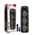 Boxă Bluetooth profesională ZQS8308 cu LED RGB, karaoke, microfon, player audio integrat
