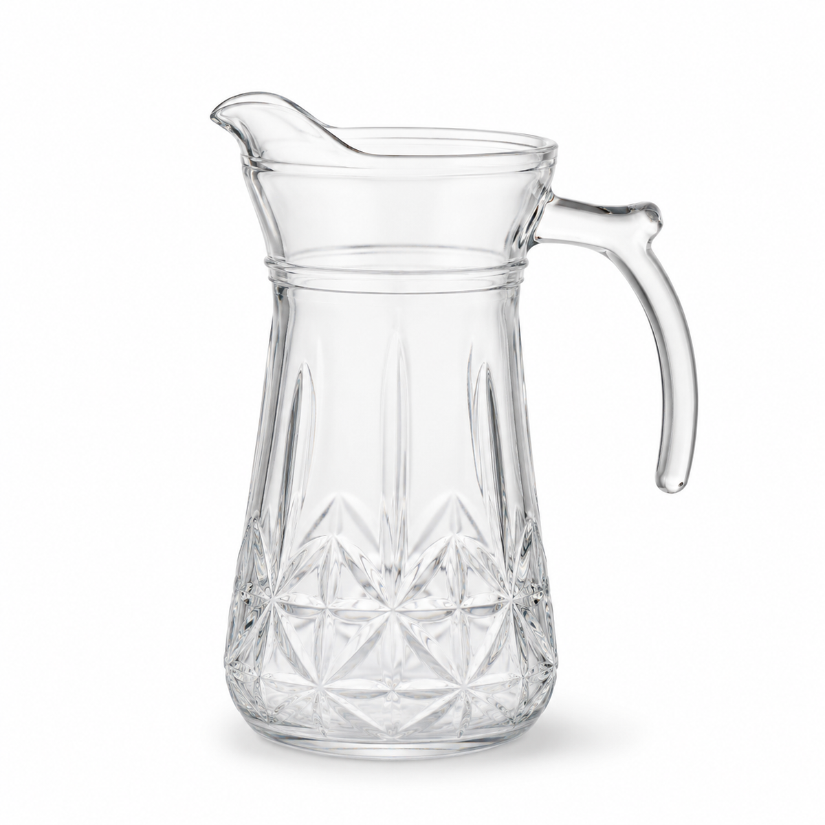 Carafă elegantă din sticlă transparentă