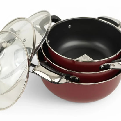 Set 3 Tigăi Antiaderente – 18 cm, 20 cm și 22 cm