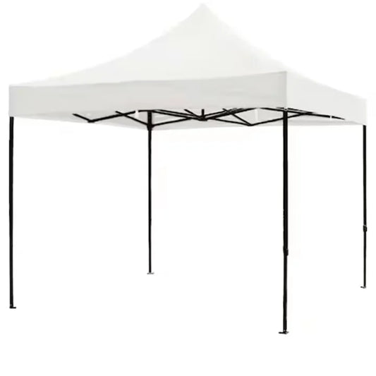 Cort pavilion pliabil 3x3 m, cadru metalic, pânză impermeabilă, pentru curte, grădină și evenimente - Albalb