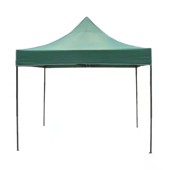 Cort pavilion pliabil 3x3 m, cadru metalic, pânză impermeabilă - Verde
