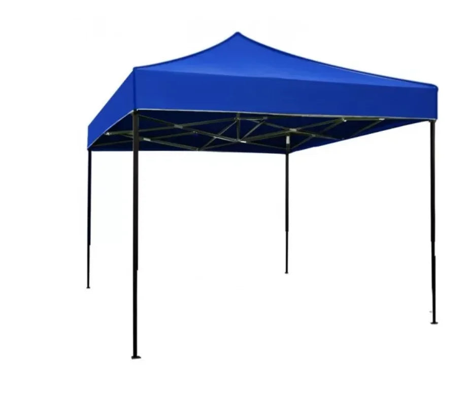 Cort pavilion pliabil 3x3m, cadru metalic - Albastru
