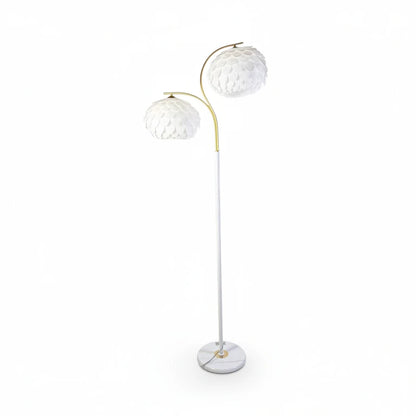 Lampadar decorativ cu 2 abajururi – 156 cm