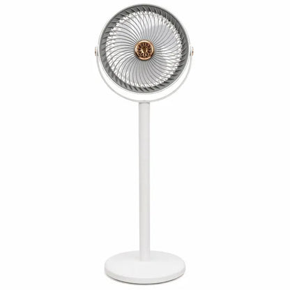 Ventilator vertical 80cm alb gri cu picior reglabil, 5 viteze